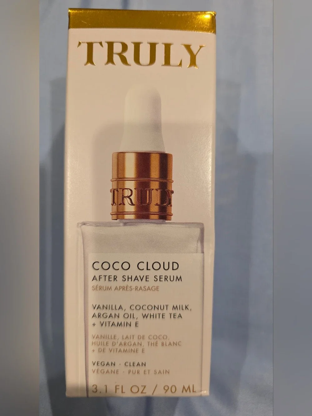 TRULY Coco Cloud After Shave Serum – White, Gold
